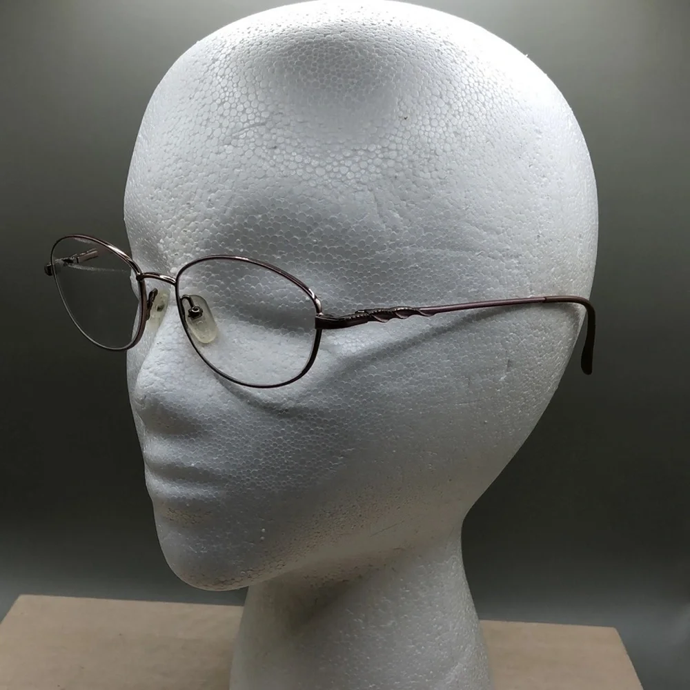 Tres jolie 113 613 glasses FRAMES ONLY Oval 52-17-130 Lavender Silver